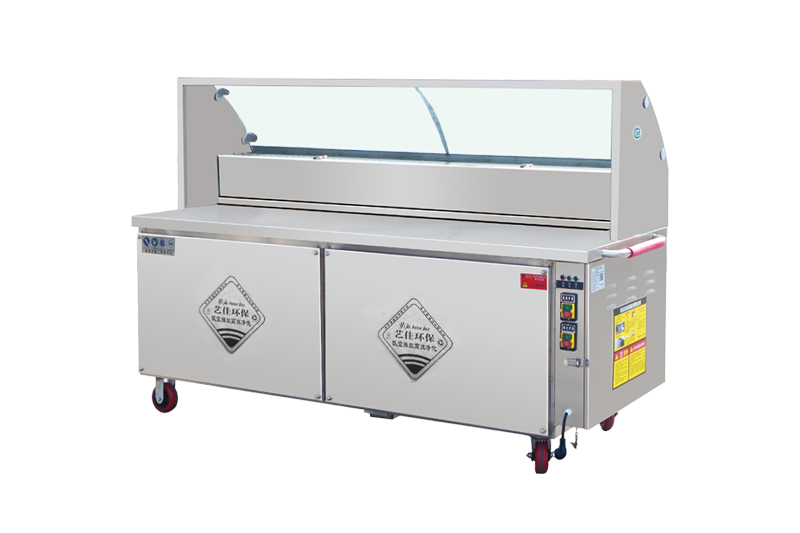 機械靜電復合凈化無煙燒烤車明檔式